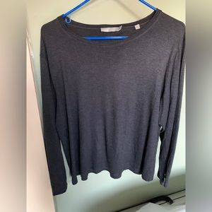 Vince Womens Charcoal Gray Long Sleeve T Shirt Size M